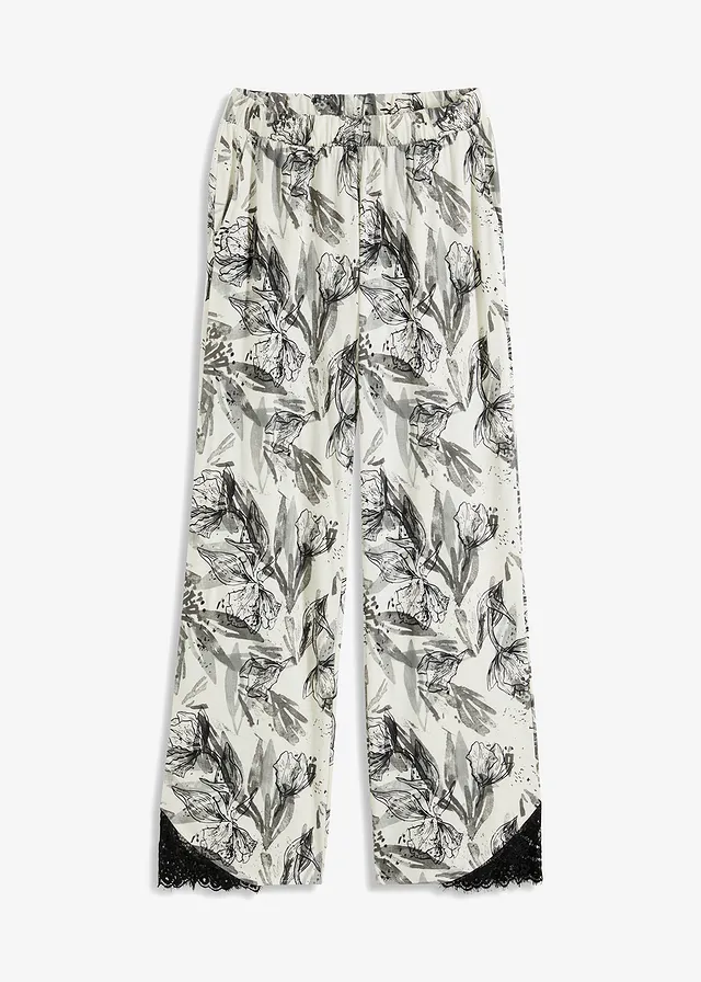 Pantaloni de pijama largi cu viscoză