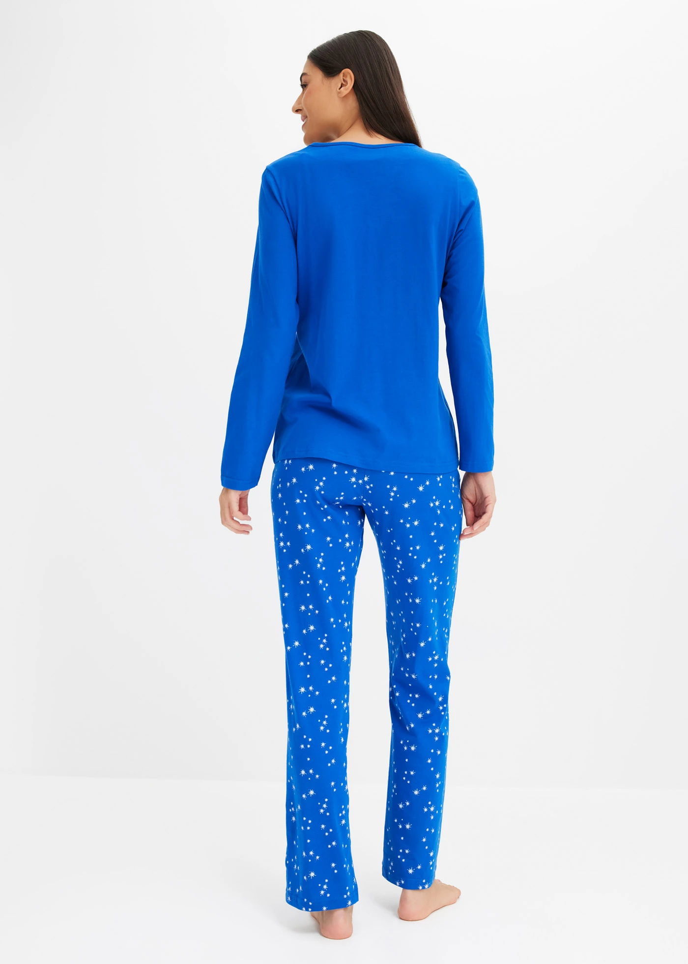 Pijama • albastru arctic cu imprimeu • magazin bonprix