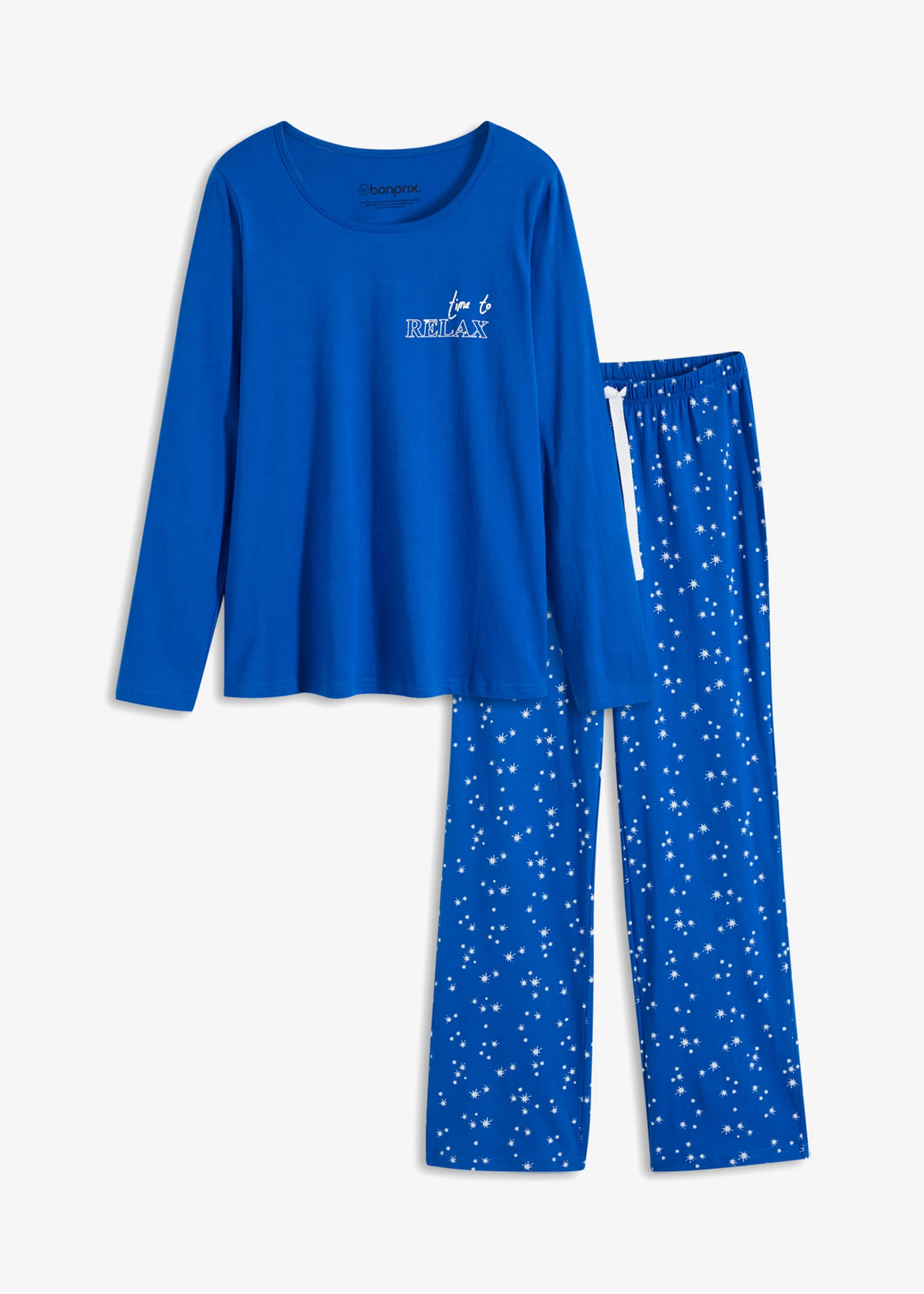 Pijama • albastru arctic cu imprimeu • magazin bonprix