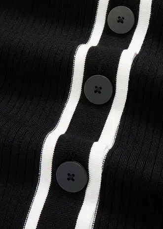 Cardigan în stil elegant • negru/ecru • magazin bonprix