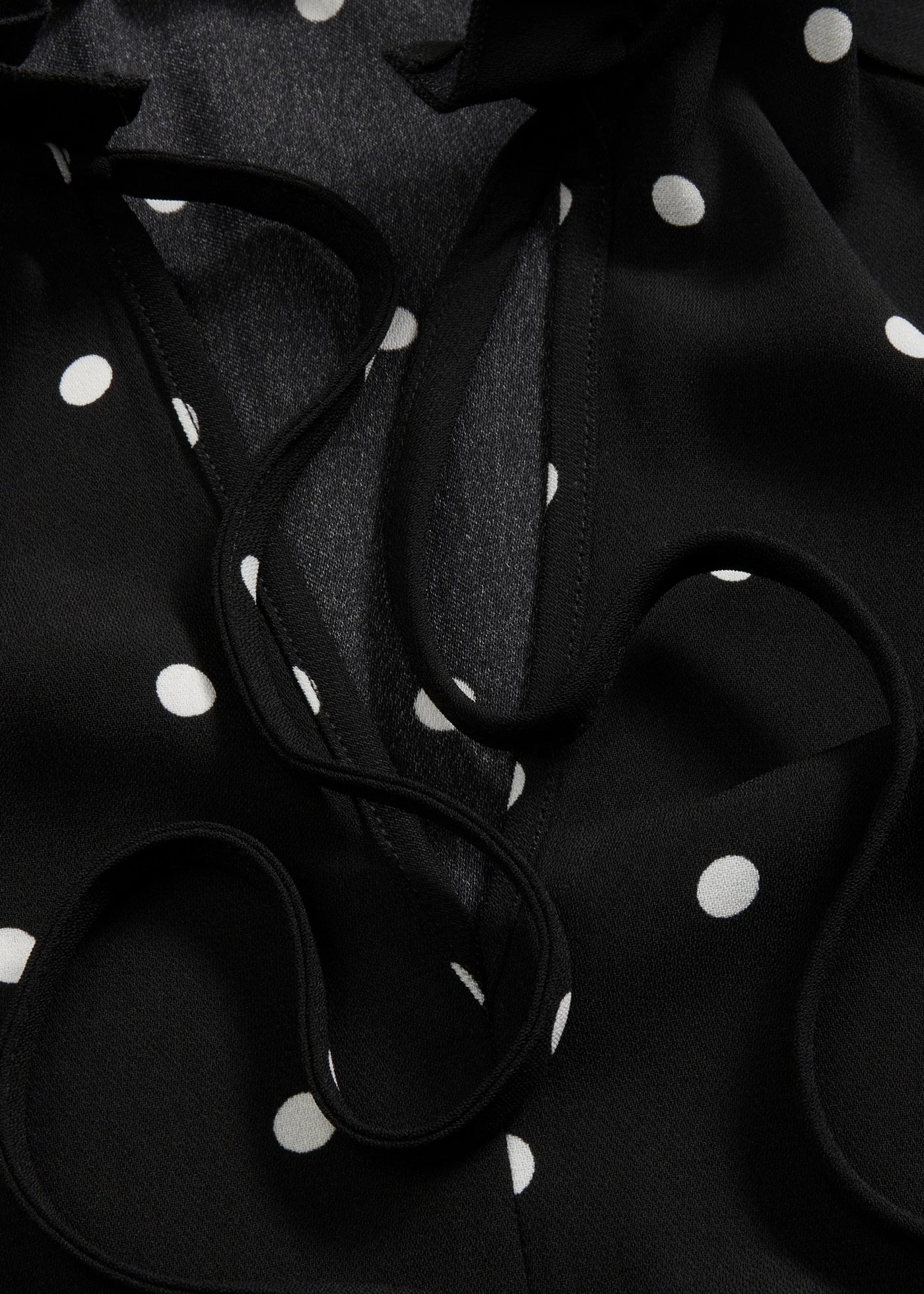 Rochie-tunică cu bentiță • negru/alb punctat • magazin bonprix