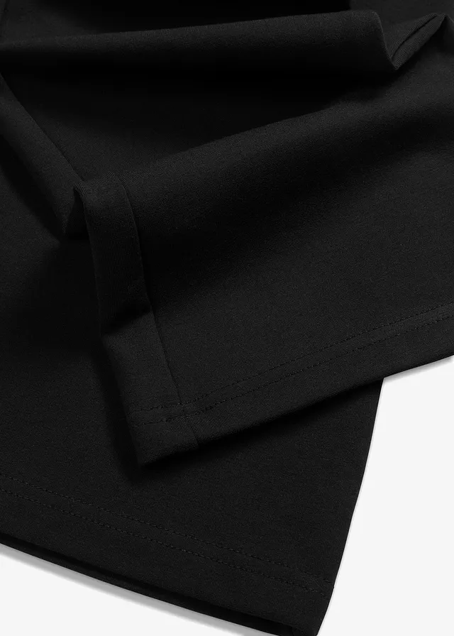 Pantalon confortable en Punto di Roma • noir • product-page.page-title-suffix