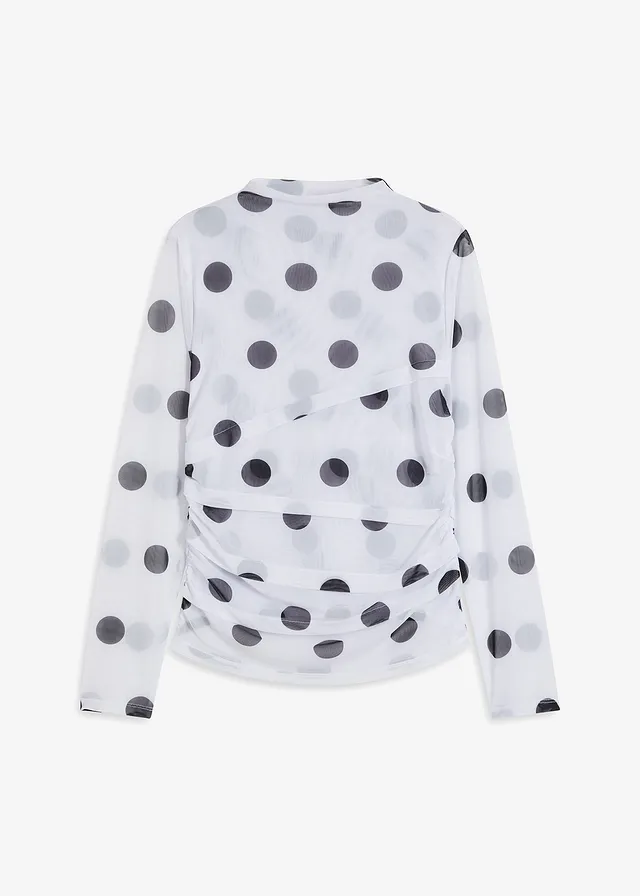 Sieťovinová tričko s dlhými rukávmi