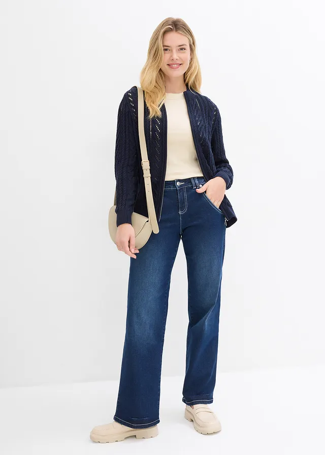 Geribd shirt met korte mouwen (set van 2) lichtsand-natuursteen