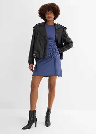 Shirtjurk met plooitjes • indigo • bonprix online shop