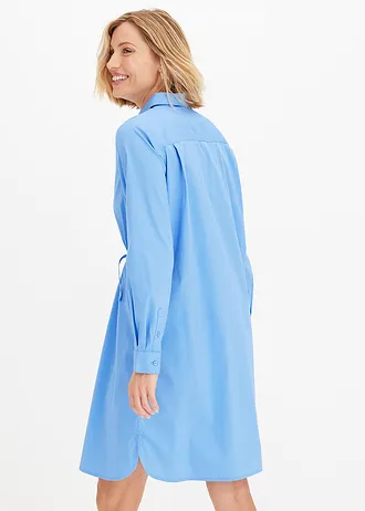 Overhemdjurk van popeline • middenblauw • bonprix online shop