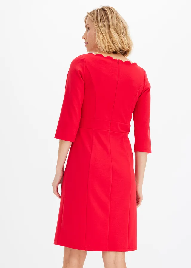 Robe fourreau en jersey milano • rouge • product-page.page-title-suffix
