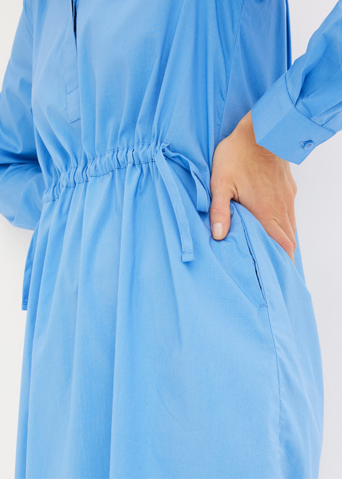 Overhemdjurk van popeline • middenblauw • bonprix online shop