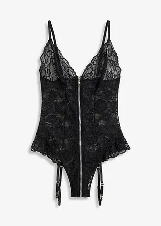 Body se zapínáním na zip • černá • bonprix obchod