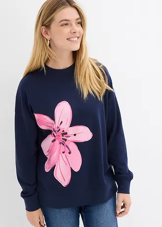 Sweater, Kleur: donkerblauw-paradijspink-lichtroze-violet-roze-roze-flamingopink-paars-zwart-pink-lichtfuchsia-lichtroze-violet-pink-rozepink-lilapink-donkerfuchsia-roze