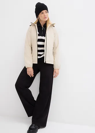 Waterdichte regenjas, met zak • lichtsand • bonprix online shop