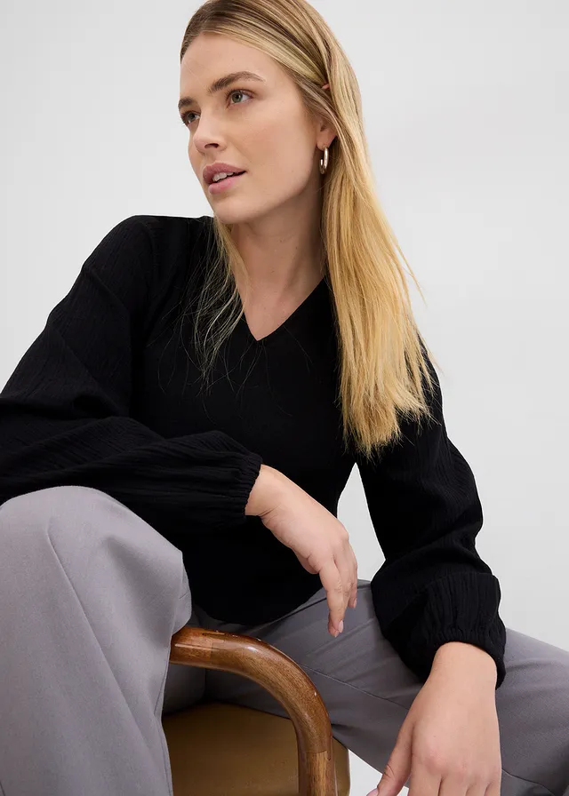 Lange tuniek van mousseline • zwart • product-page.page-title-suffix