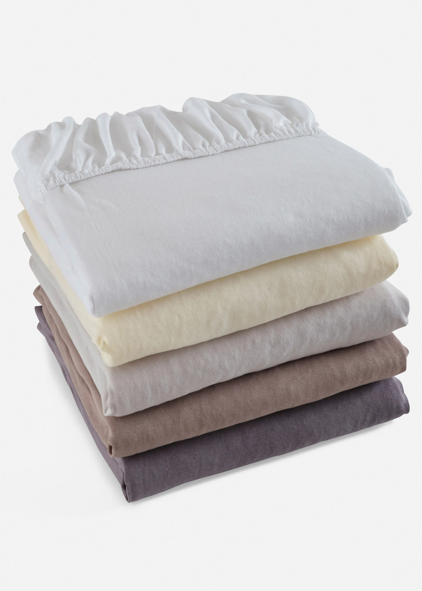 Cearceaf din jerse cu tiv elastic, 40cm • gri deschis • magazin bonprix
