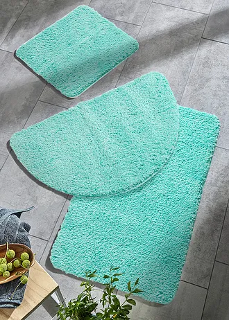 Covoraș de baie cu fir lung, pufos • verde-mentă • magazin bonprix
