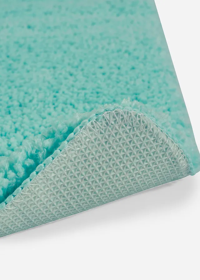 Getufte uni badmat met hoge pool, Kleur: mint