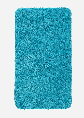 Covoraș de baie cu fir lung, pufos • albastru-petrol • magazin bonprix