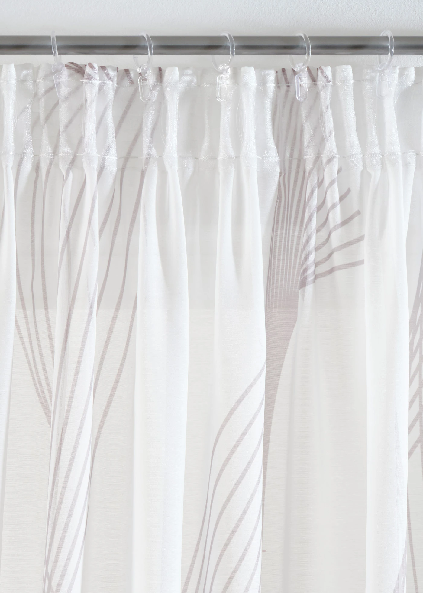 Gordijn met golvend motief (1 stuk) • wit-taupe • bonprix online shop