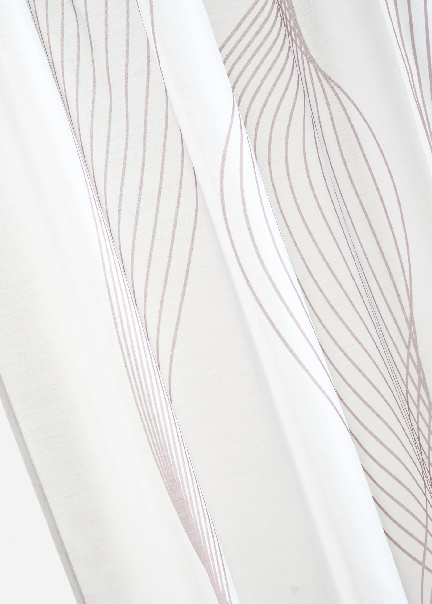 Gordijn met golvend motief (1 stuk) • wit-taupe • bonprix online shop