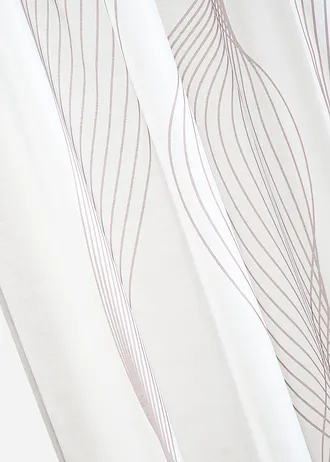 Gordijn met golvend motief (1 stuk) • wit-taupe • bonprix online shop