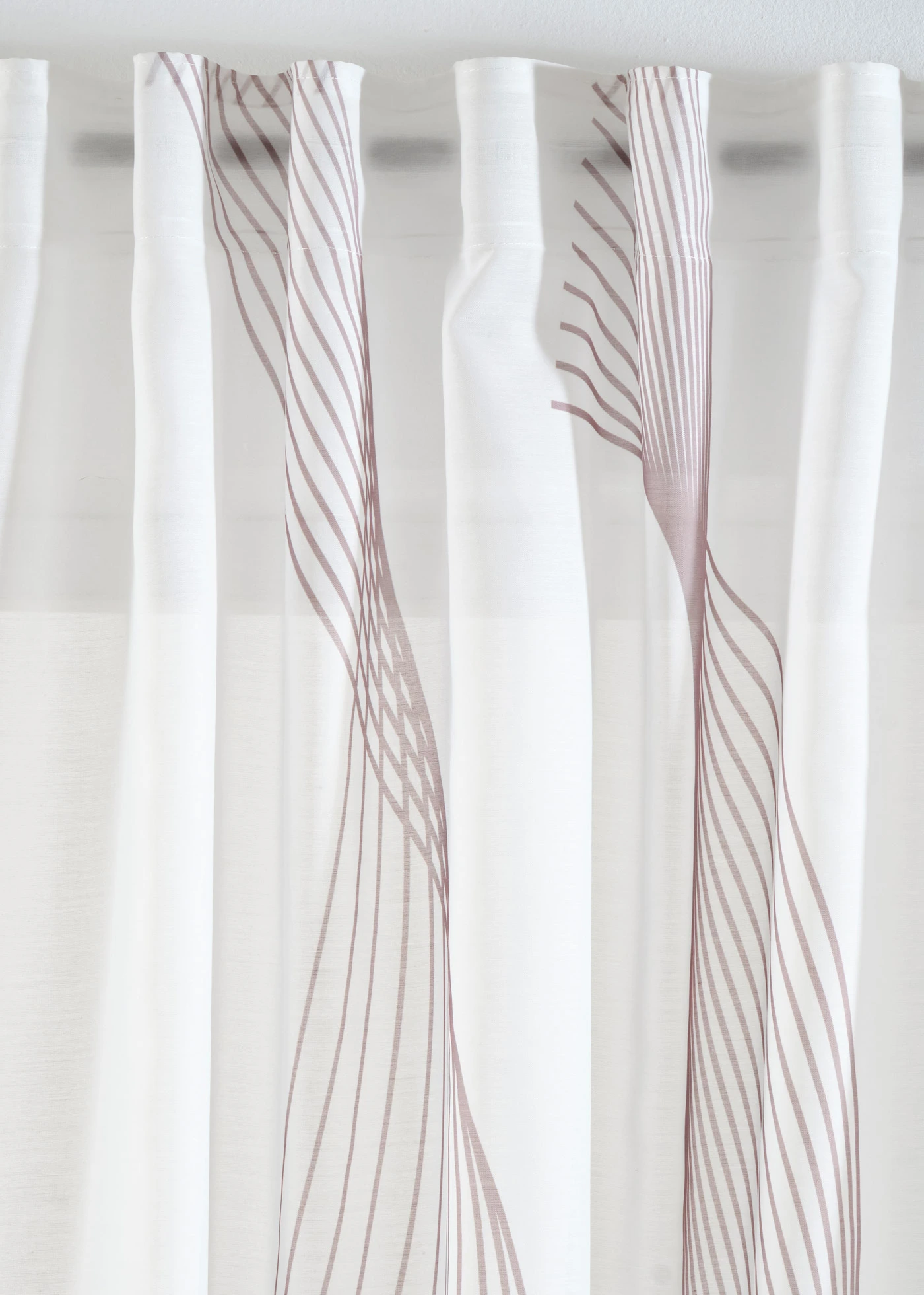 Gordijn met golvend motief (1 stuk) • wit-taupe • bonprix online shop