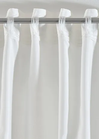 Semi transparant gordijn van duurzaam materiaal (2 stuks) • parelmoerbeige • bonprix online shop