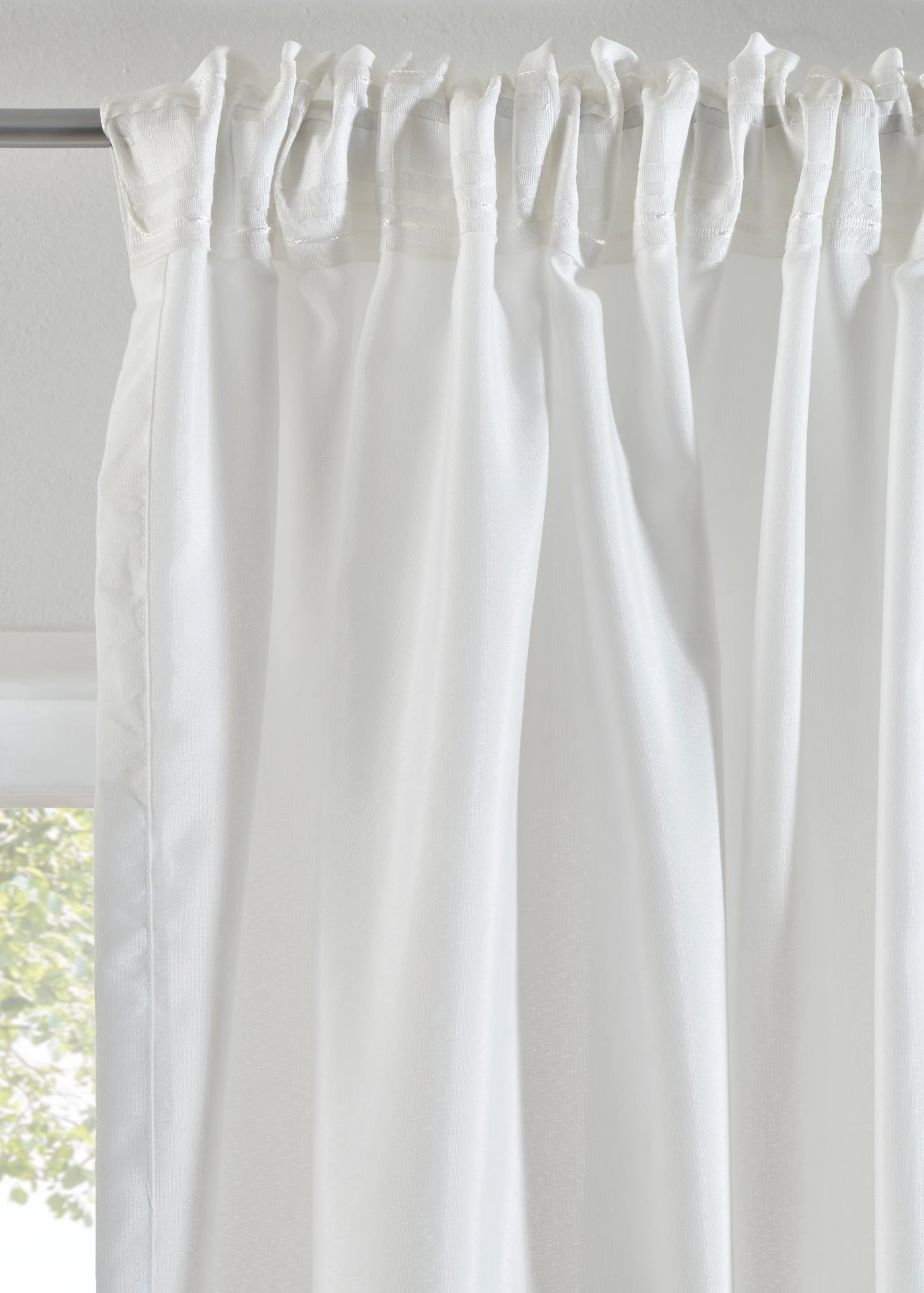 Záclona z recyklovaného materiálu (2 ks v balení) • bílá • bonprix obchod