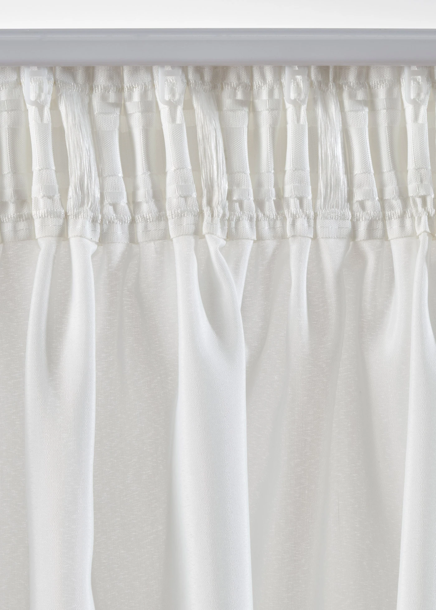 Semi transparant gordijn van duurzaam materiaal (2 stuks) • parelmoerbeige • bonprix online shop