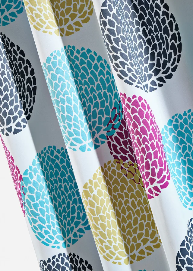Verduisterend gordijn met print  met gerecycled polyester (1 stuk), Kleur: meerkleurig