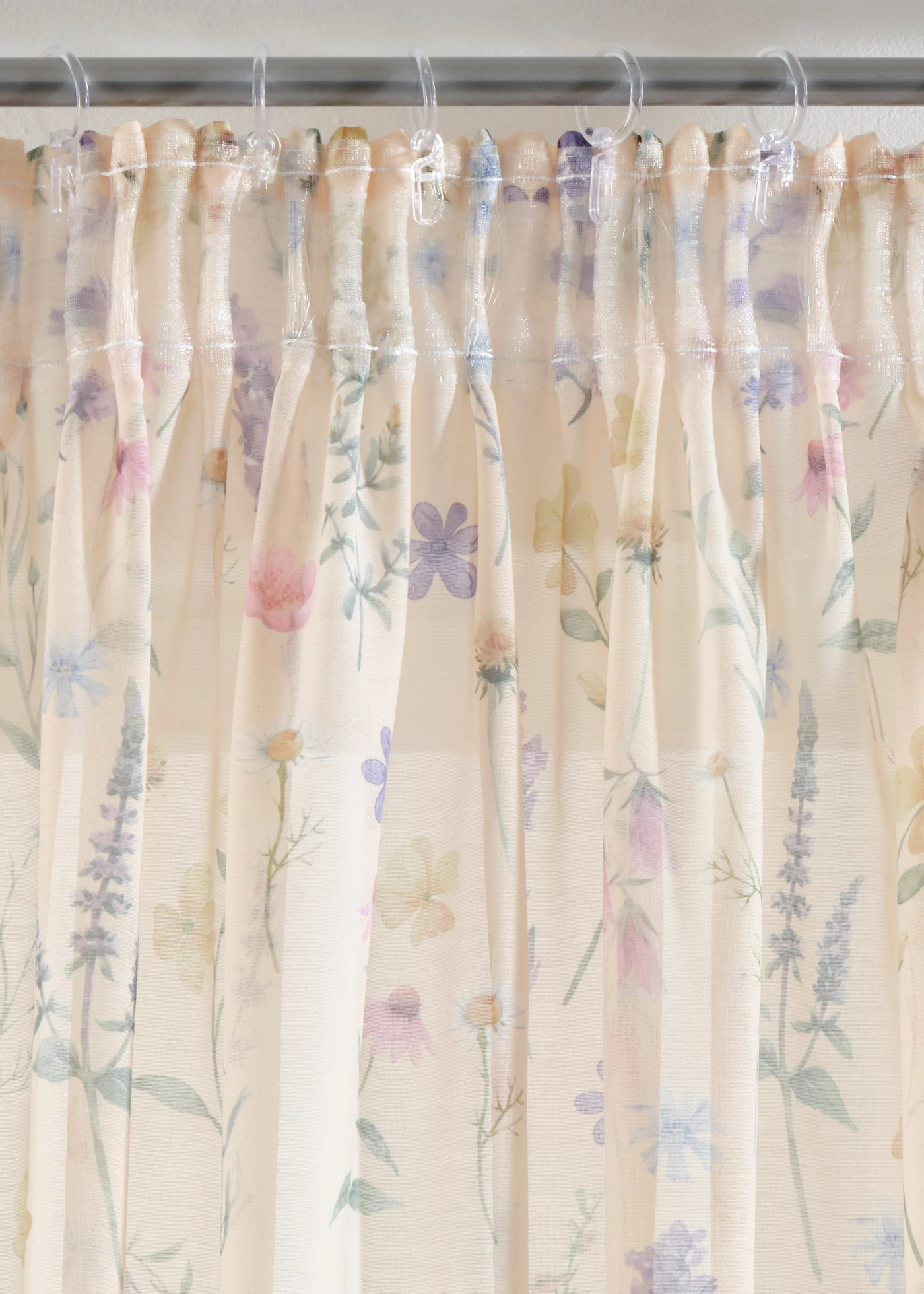 Lot de 2 voilages à l'imprimé floral • crème-multicolore • Boutique bonprix