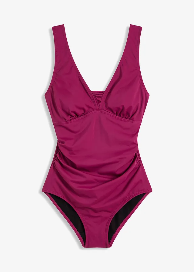 Corrigerend badpak met brede bandjes, medium corrigerend • violet • bonprix online shop