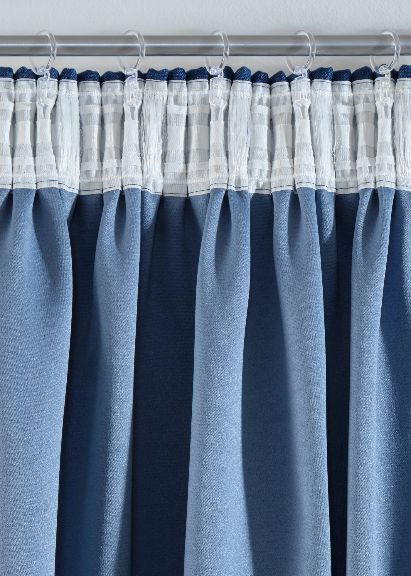 Verduisterend gordijn met lichte structuur (set van 2) • donkerblauw • bonprix online shop