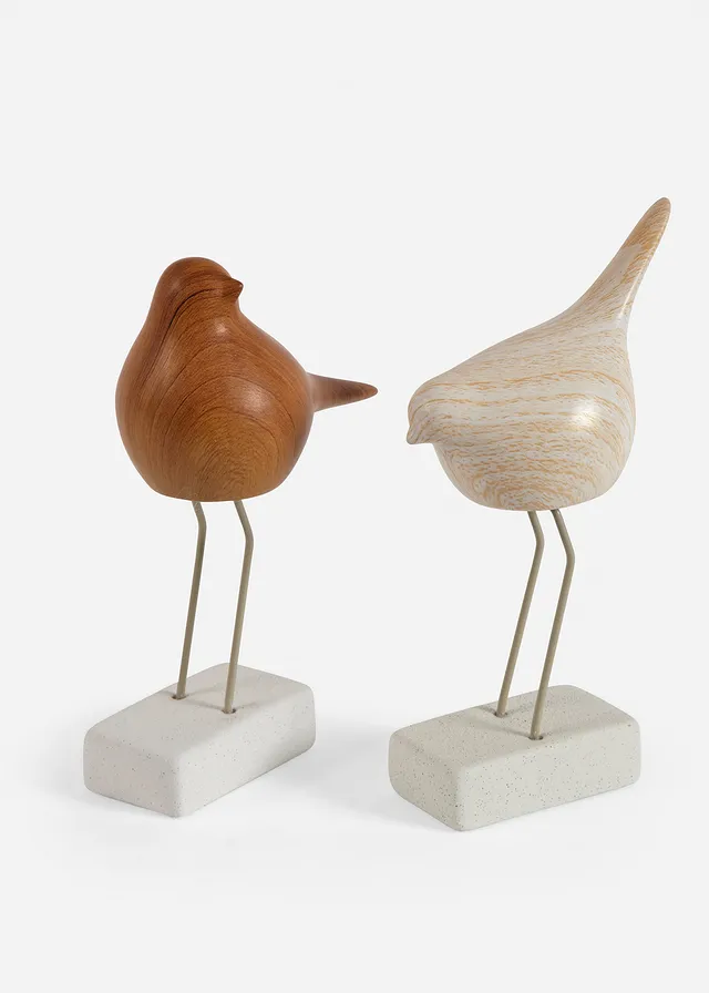 Figurină deco pasăre (set/2 piese)
