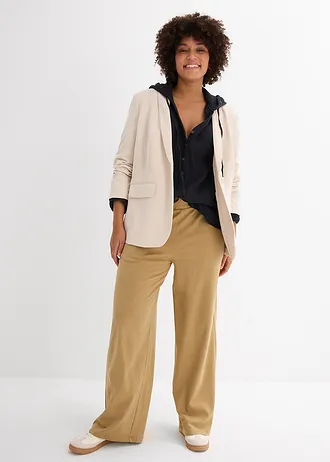 Mousseline blouse van katoen, Kleur: zwart