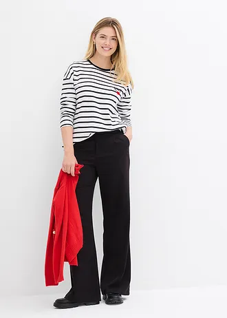 Gebreid vest met zakken, Kleur: aardbeirood