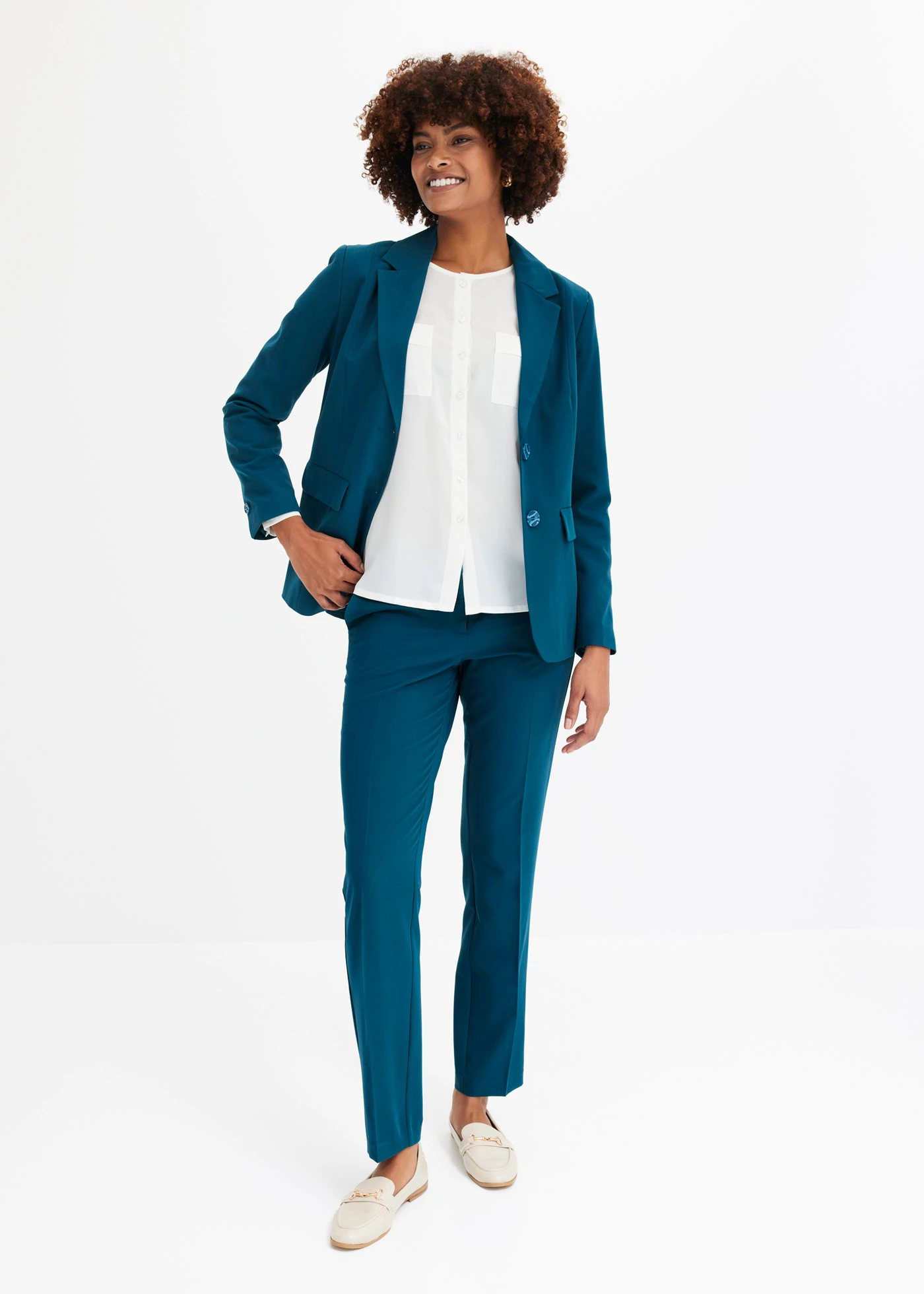 Tailleur pantalon • pétrole • Boutique bonprix