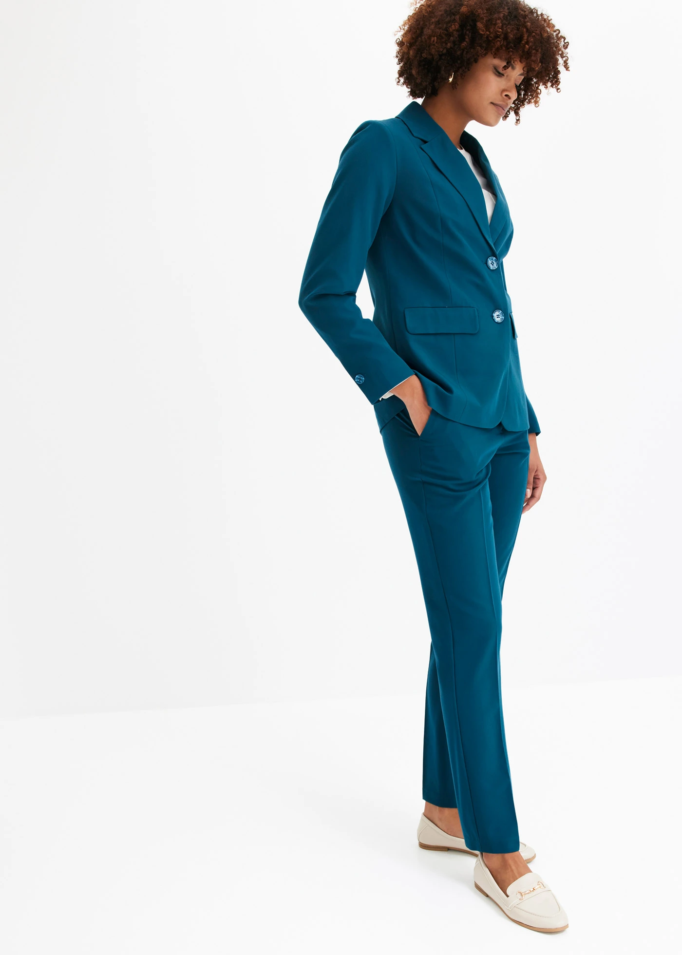 Tailleur pantalon • pétrole • Boutique bonprix