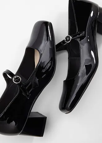 Lodičky s řemínkem přes nárt • černá • bonprix obchod