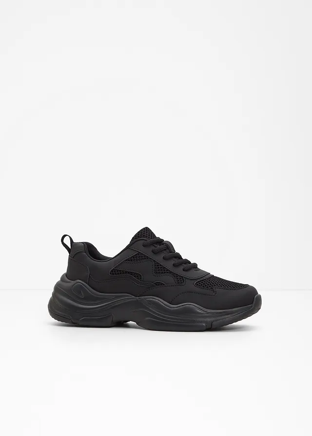 Sneakers chunky avec mesh • noir • Boutique bonprix