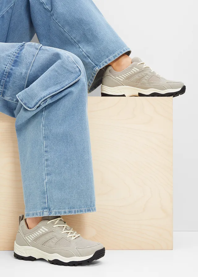 Sneakers chunky, Couleur: gris