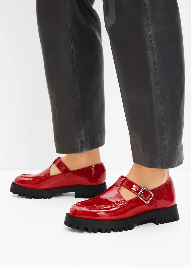 Chunky loafers met cut-outs • rood • product-page.page-title-suffix