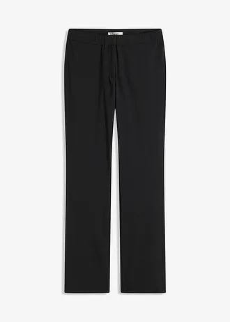 Pantaloni cu stretch din bengalină • negru • magazin bonprix