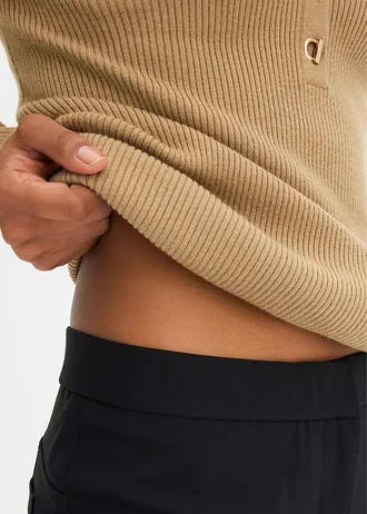 Bengaline stretch broek • zwart • bonprix online shop