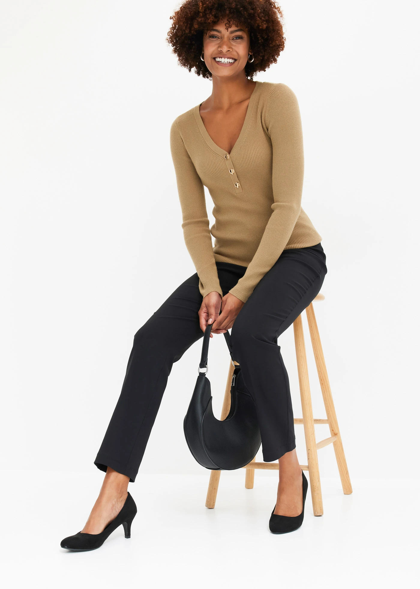 Pantalon extensible • noir • Boutique bonprix