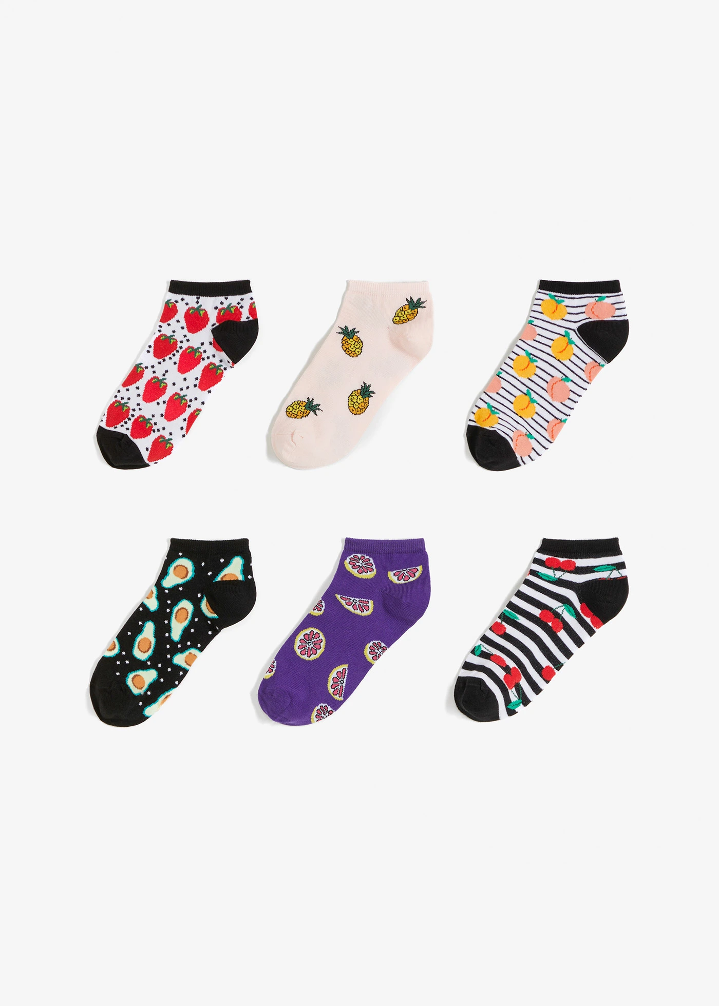 Sneakersokken met biologisch katoen (6 paar) • zwart • bonprix online shop