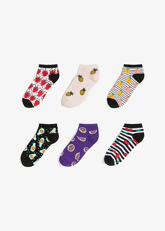 Sneakersokken met biologisch katoen (6 paar) • zwart • bonprix online shop