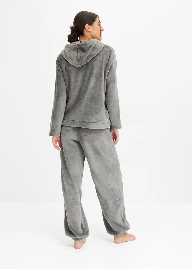 Fleece huispak • zwart gestreept • product-page.page-title-suffix