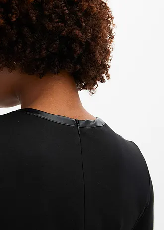 Mini jurk met spijkerriem • zwart • bonprix online shop