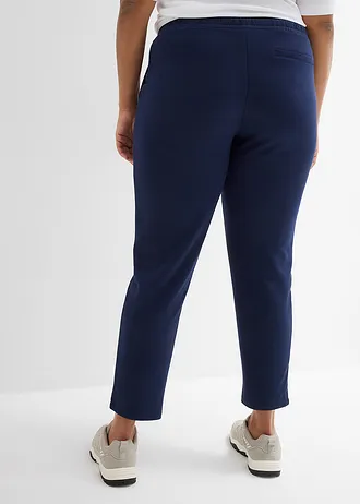 Joggingbroek, cropped, Kleur: donkerblauw