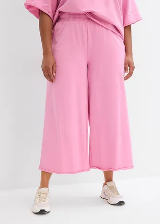 Pantalon en molleton 100% coton, Couleur: rose glycine