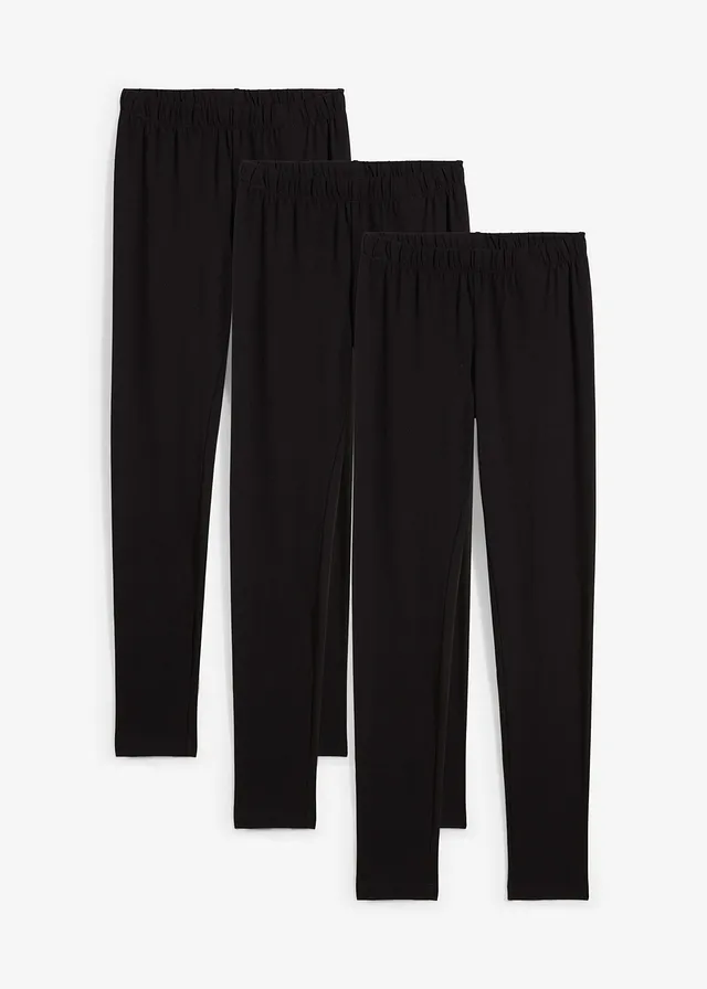 Legging in een elastische katoenmix (set van 3)